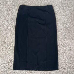 New York & Company Classic Black Pencil Skirt, Unlined, Back Zip size 0